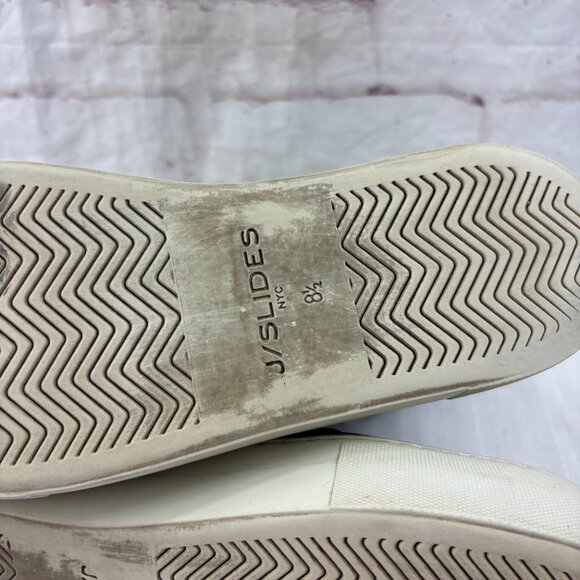 J/Slides Women's 8.5 Allie Faux Fur Lined Black Leather Sneaker Boots - Picture 9 of 9